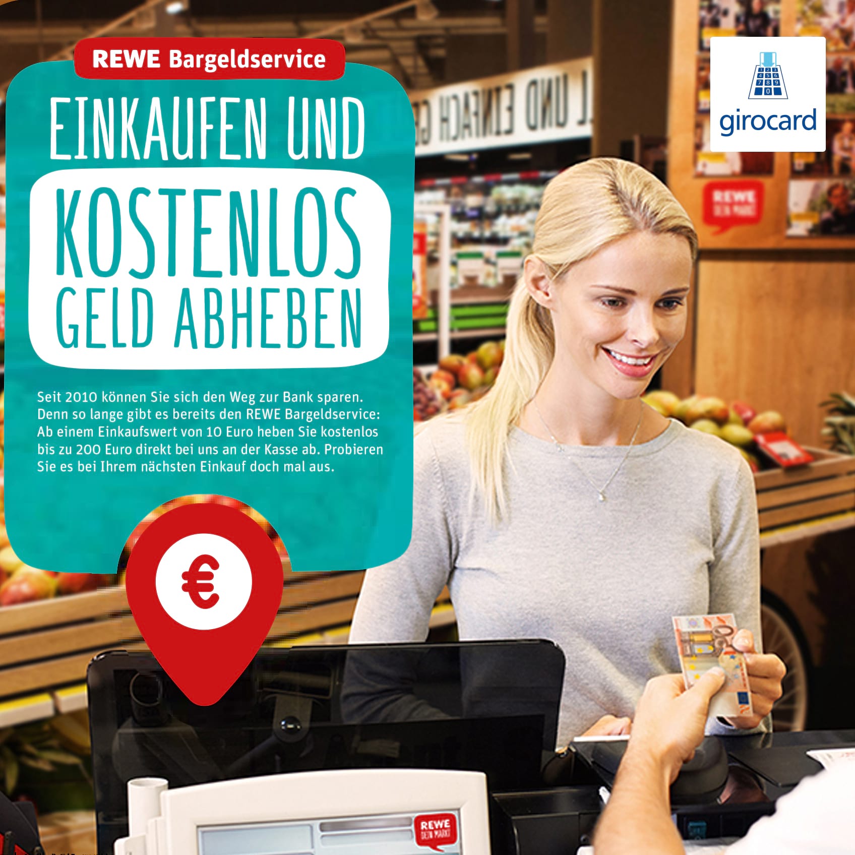 Rewe Bargeldabhebung ab 10 Euro